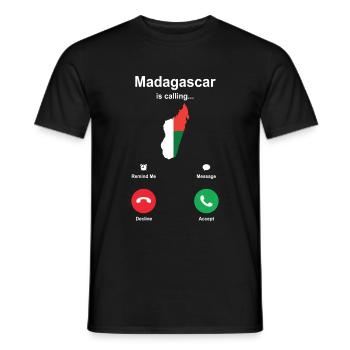Madagaskar Afrika Shirt Geschenkidee - Männer T-Shirt - Schwarz - Vorne - AI Model Male 178 light (178cm)