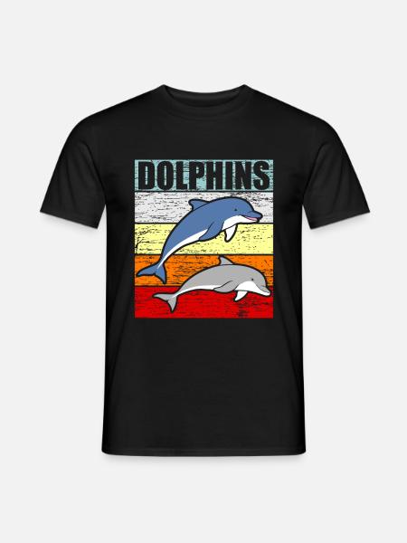 Dolphin - Men's T-Shirt - black