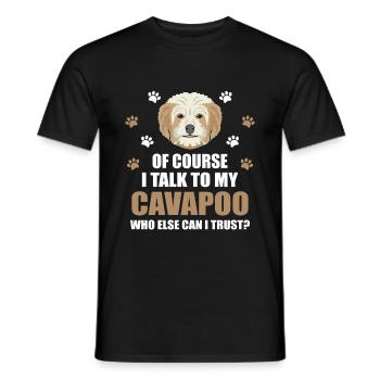 Idée de cadeau de chemise de race de chien Cavapoo - T-shirt homme - noir - Devant - AI Model Male 178 light (178cm)