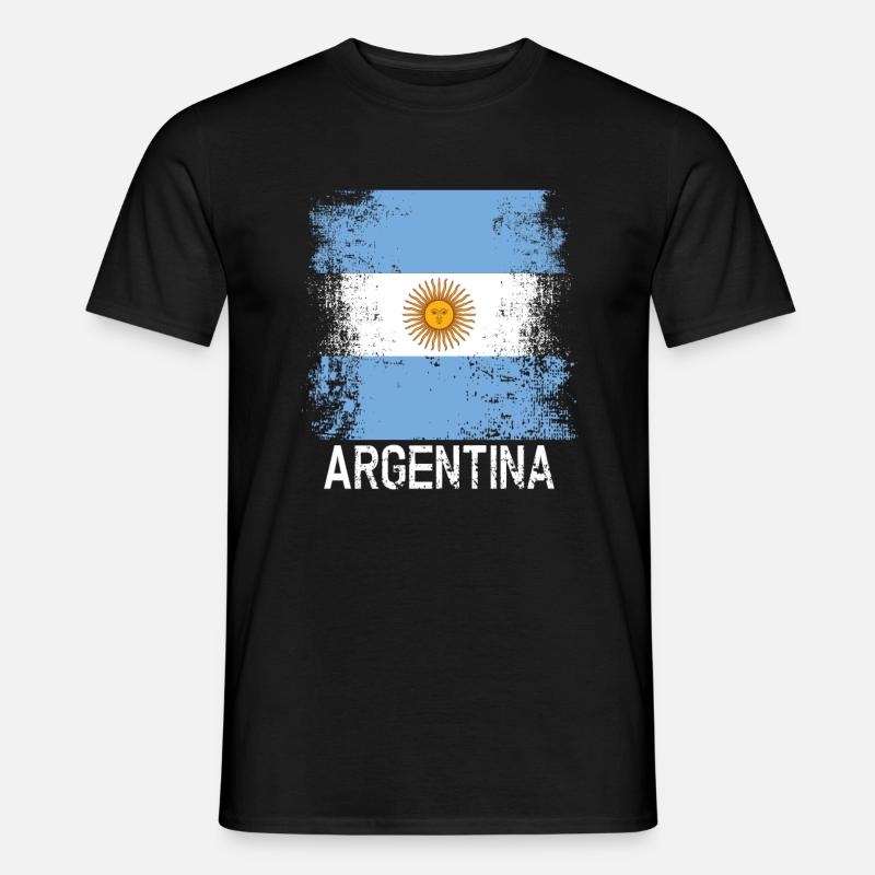 Argentinien - Männer T-Shirt - Schwarz