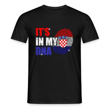 Croatia - Men's T-Shirt - black - Front - AI Model Male 178 light (178cm)