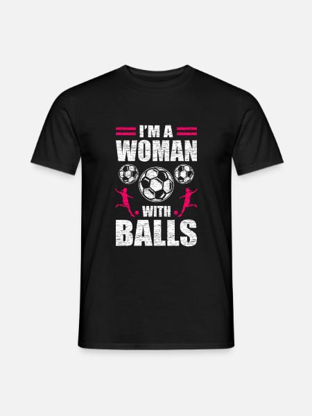 Fußball Frauen - Männer T-Shirt - Schwarz