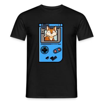 Fox - Men's T-Shirt - black - Front - AI Model Male 178 light (178cm)