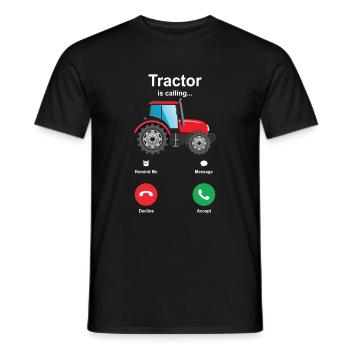 tracteur - T-shirt homme - noir - Devant - AI Model Male 178 light (178cm)