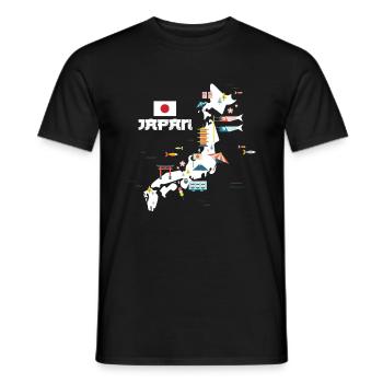 Japan - Männer T-Shirt - Schwarz - Vorne - AI Model Male 178 light (178cm)