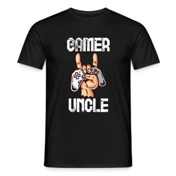 uncle - Men's T-Shirt - black - Front - AI Model Male 178 light (178cm)