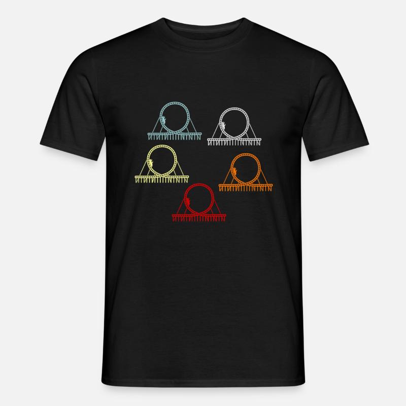 Roller coaster ride fun gift idea - Men’s T-shirt - black