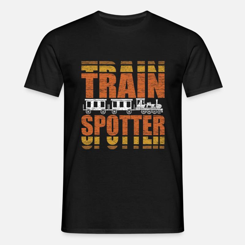 Zug - Männer T-Shirt - Schwarz