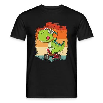 Dinosaurier - Männer T-Shirt - Schwarz - Vorne - AI Model Male 178 light (178cm)