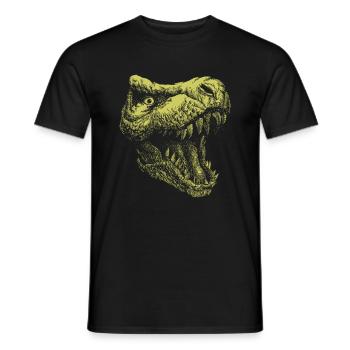 Idée cadeau dinosaure amoureux des dinosaures - T-shirt homme - noir - Devant - AI Model Male 178 light (178cm)