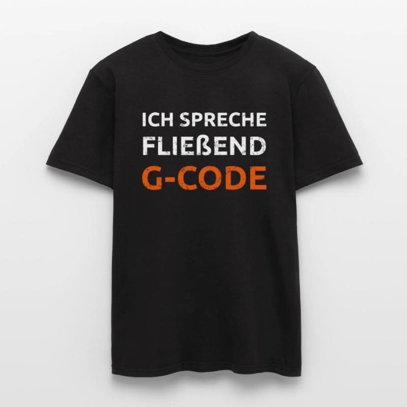 Ich spreche G Code CAM Programmierer Geschenk Männer T-Shirt