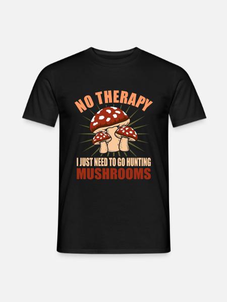 Mushroom - Men's T-Shirt - black