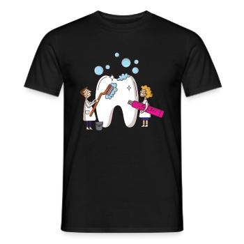 Zahnarzt Zahn Doktor Geschenkidee - Männer T-Shirt - Schwarz - Vorne - AI Model Male 178 light (178cm)
