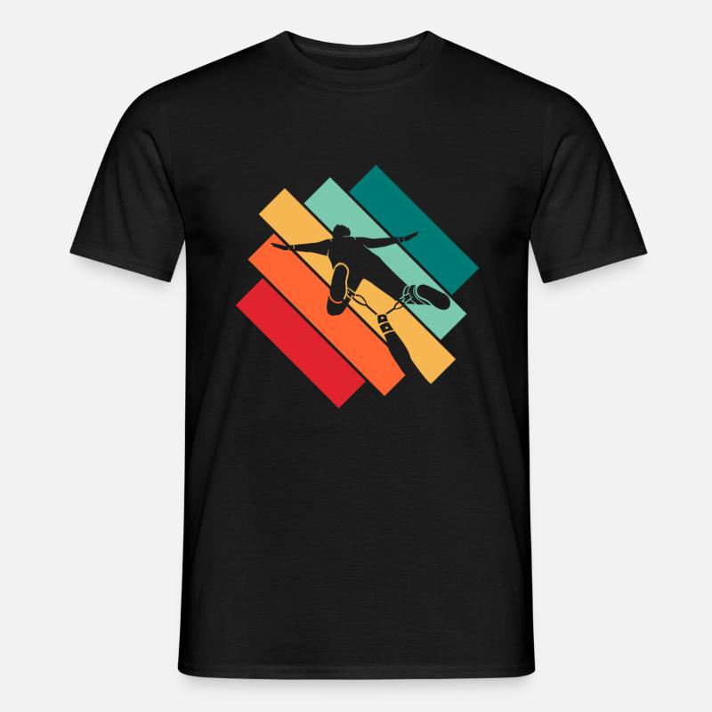 Bungee Jumping - Männer T-Shirt - Schwarz