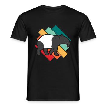 Tapir - T-shirt homme - noir - Devant - AI Model Male 178 light (178cm)