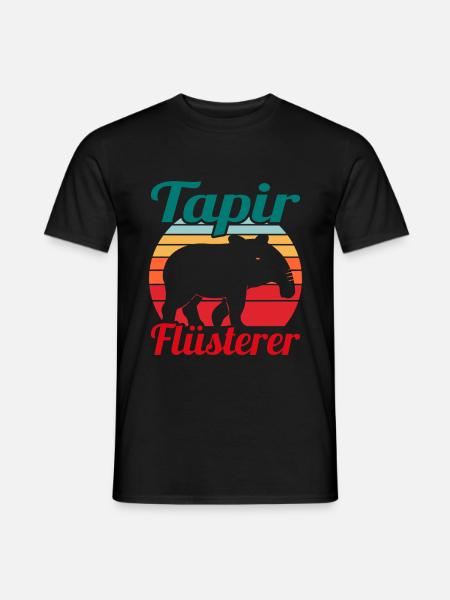 Tapir Säugetier Niedliche Geschenkidee - Männer T-Shirt - Schwarz