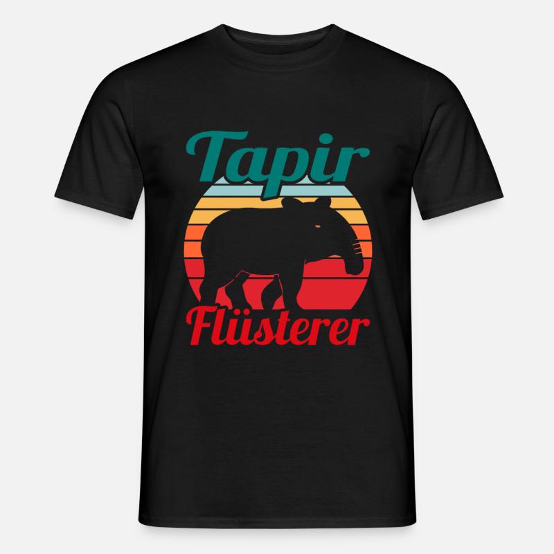 Tapir Säugetier Niedliche Geschenkidee - Männer T-Shirt - Schwarz