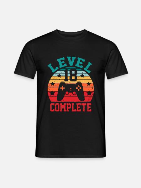 18th Birthday - Men's T-Shirt - black