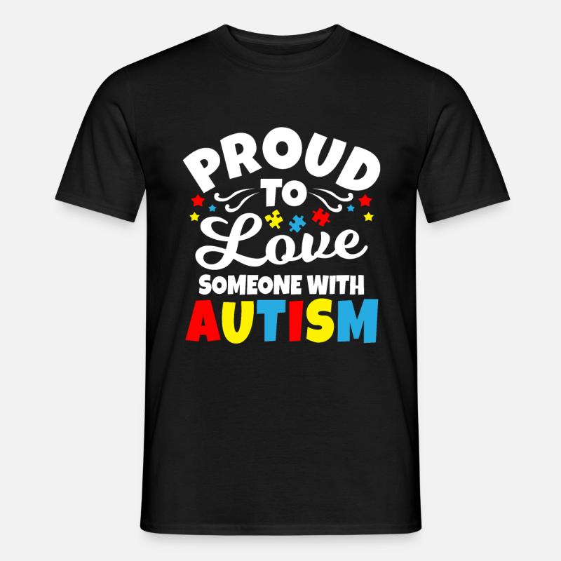 Autismus - Männer T-Shirt - Schwarz
