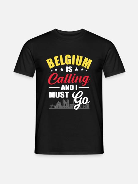 Belgium - Men's T-Shirt - black