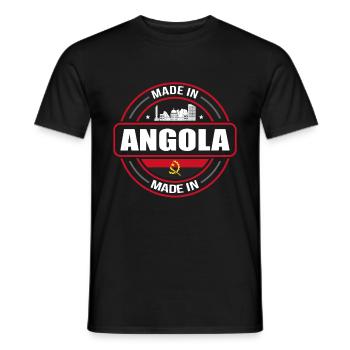 Angola - T-shirt homme - noir - Devant - AI Model Male 178 light (178cm)