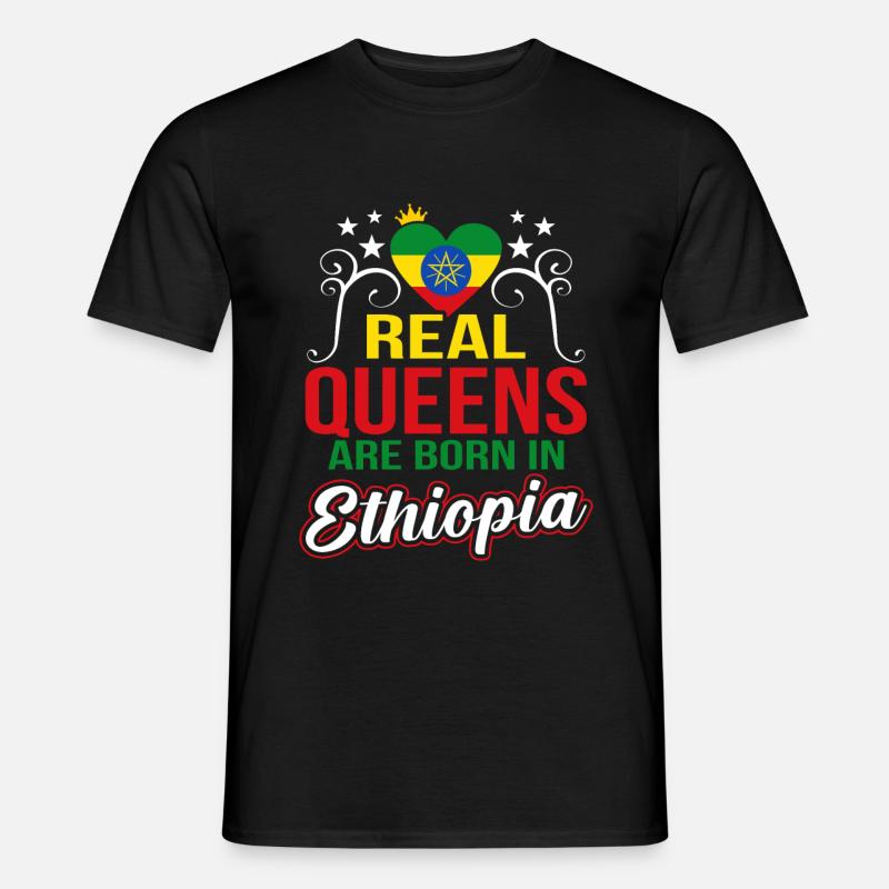 Etiopien - Mænd T-shirt - sort