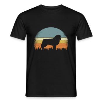 Berger australien de berger australien - T-shirt homme - noir - Devant - AI Model Male 178 light (178cm)