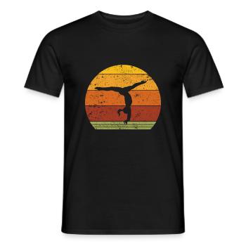 Gymnastique Gymnastique Gymnastique Gymnastique - T-shirt homme - noir - Devant - AI Model Male 178 light (178cm)