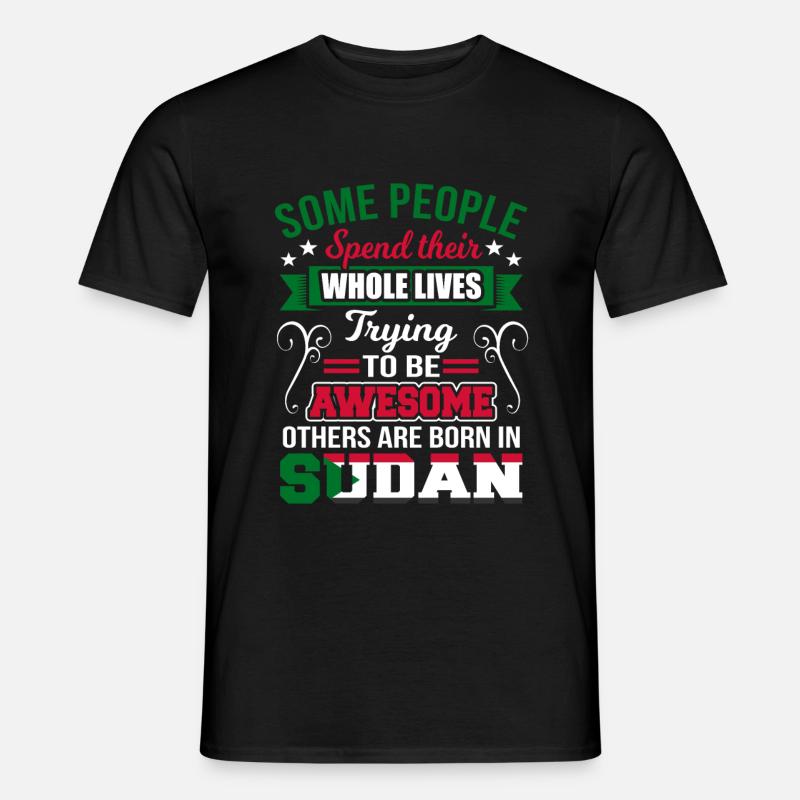 Sudan - Männer T-Shirt - Schwarz