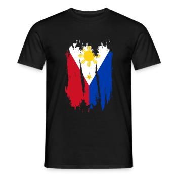 Philippinen - Männer T-Shirt - Schwarz - Vorne - AI Model Male 178 light (178cm)