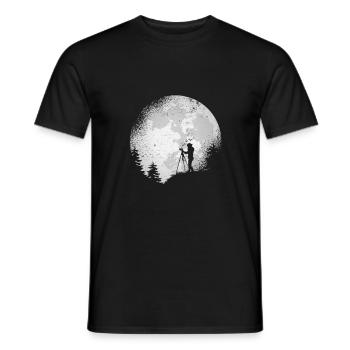 Photographie Photographe photographe Lune - T-shirt homme - noir - Devant - AI Model Male 178 light (178cm)
