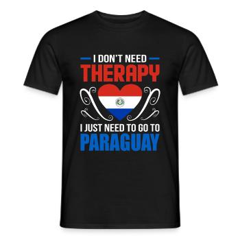 Paraguay - Männer T-Shirt - Schwarz - Vorne - AI Model Male 178 light (178cm)