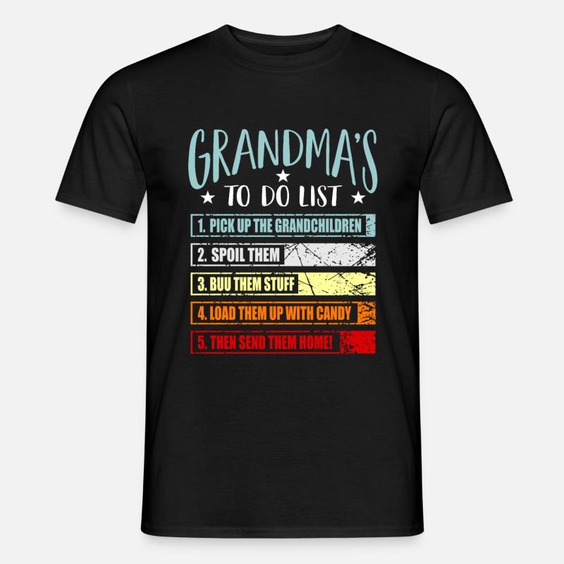 Oma Omi Geschenk Großmutter Geschenkidee - Männer T-Shirt - Schwarz