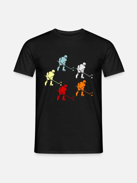 Eishockey - Männer T-Shirt - Schwarz