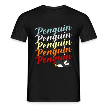 Pingouin - T-shirt homme - noir - Devant - AI Model Male 178 light (178cm)