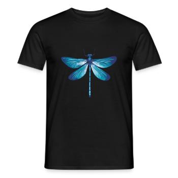 Dragonfly Dragonflies Insects Nature Entomologist Biologist - Men's T-Shirt - black - Front - AI Model Male 178 light (178cm)
