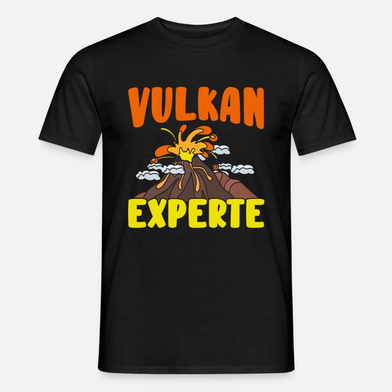 Vulkan - Männer T-Shirt - Schwarz