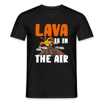 Vulkan - Männer T-Shirt - Schwarz - Vorne - AI Model Male 178 light (178cm)
