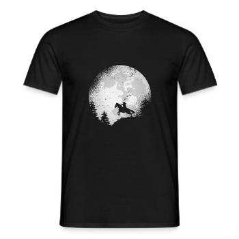 Pferd - Men's T-Shirt - black - Front - AI Model Male 178 light (178cm)