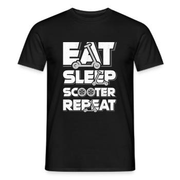 Scooter - Männer T-Shirt - Schwarz - Vorne - AI Model Male 178 light (178cm)