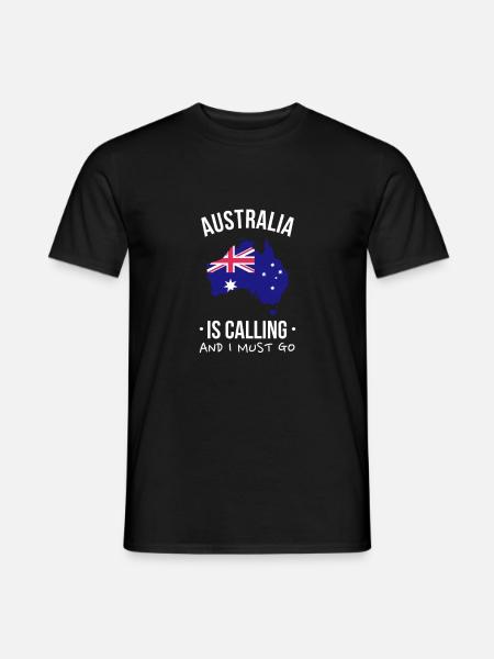 Australie Australien Australien australienne - T-shirt homme - noir
