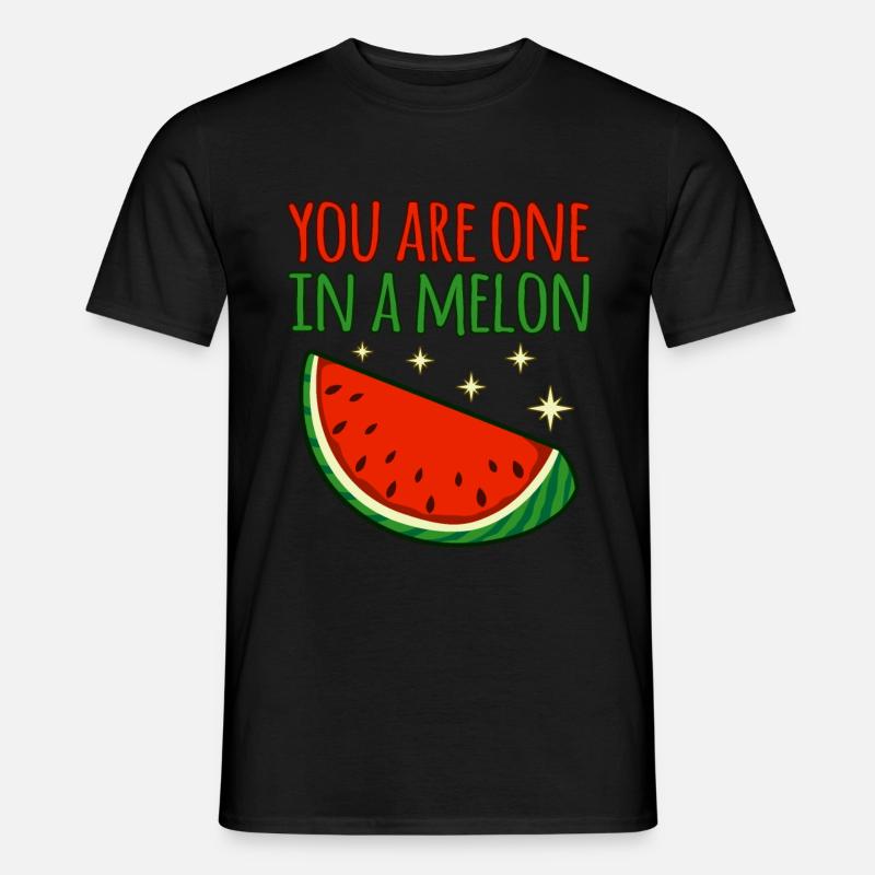 Wassermelone - Männer T-Shirt - Schwarz