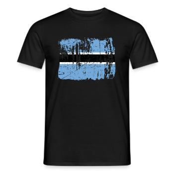 Botswana - Men's T-Shirt - black - Front - AI Model Male 178 light (178cm)