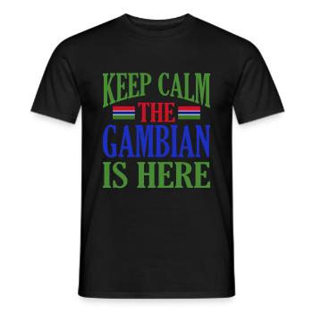 Gambie - T-shirt homme - noir - Devant - AI Model Male 178 light (178cm)