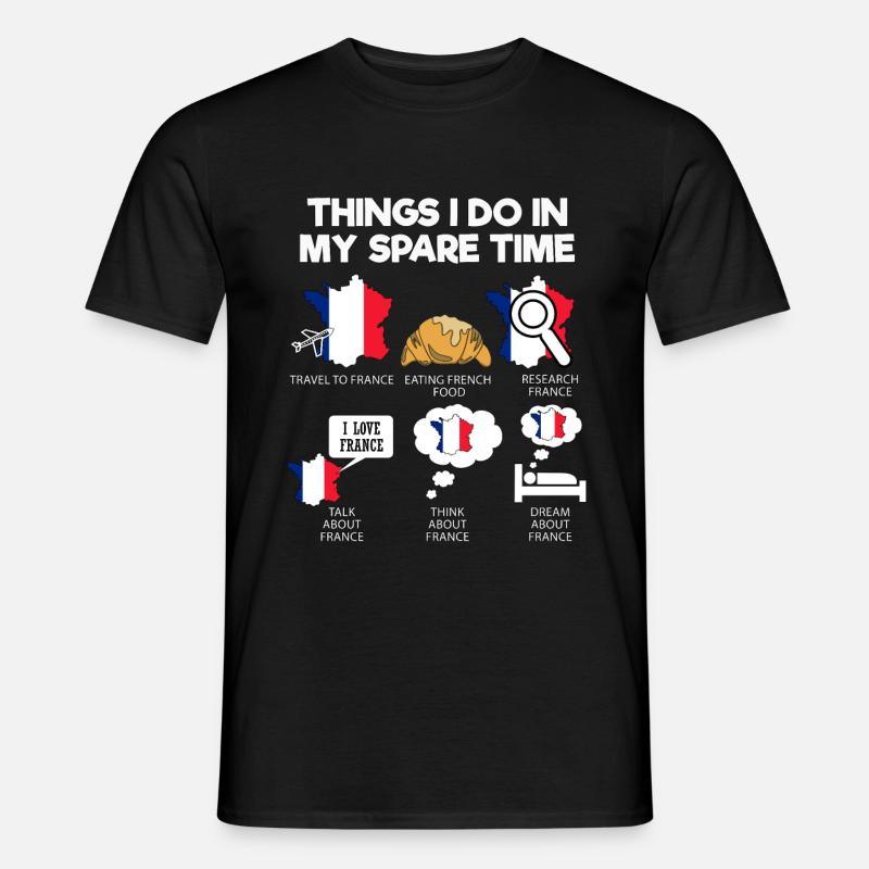 Frankrig - Mænd T-shirt - sort