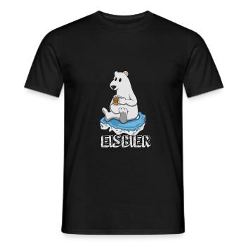 Eisbier Eisbär Bier Geschenk - Männer T-Shirt - Schwarz - Vorne - AI Model Male 178 light (178cm)