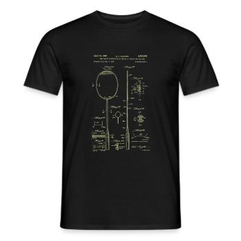 Lustiger Pickleball Badminton Federball - Männer T-Shirt - Schwarz - Vorne - AI Model Male 178 light (178cm)