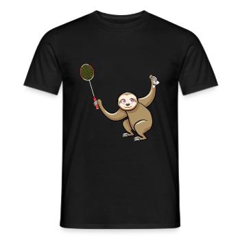 Lustiger Pickleball Badminton Federball - Männer T-Shirt - Schwarz - Vorne - AI Model Male 178 light (178cm)