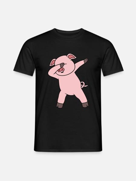 Dabing pig - Men's T-Shirt - black