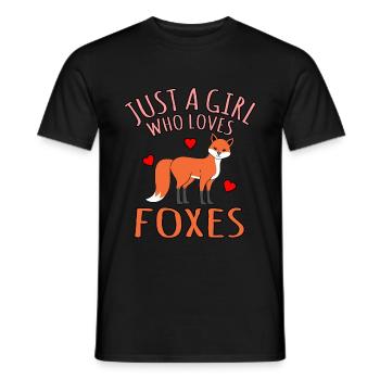 Fox - Men's T-Shirt - black - Front - AI Model Male 178 light (178cm)